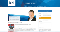 Desktop Screenshot of lohnsteuerhilfe-kiel.net